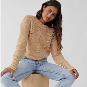 Free People Bell Song Pullover Sandcastle Size Extra Small
